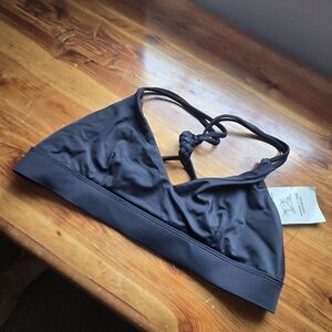 Jolyn SUNSET Black Braided Bikini Top